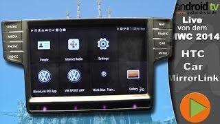 HTC Car via MirrorLink im Golf GTI  android tv on MWC 2014 GER [upl. by Power]