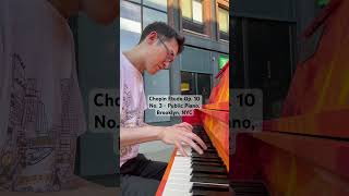 Public Piano  Brooklyn NYC  Chopin Étude Op 10 No 3 3  62024 pianolessonsonline [upl. by Haym]