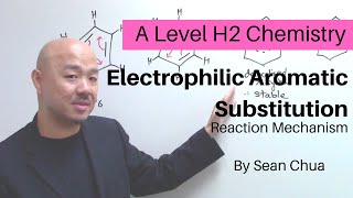 ALevel H2 Chemistry Electrophilic Aromatic Substitution Reaction Mechanism [upl. by Nilok590]