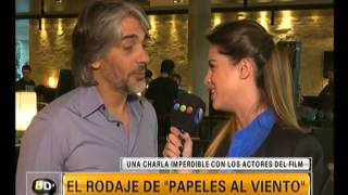 La intimidad del rodaje de Papeles en el Viento  Telefe Noticias [upl. by Ary831]