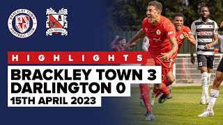 HIGHLIGHTS Brackley Town 3  0 Darlington [upl. by Labotsirc190]