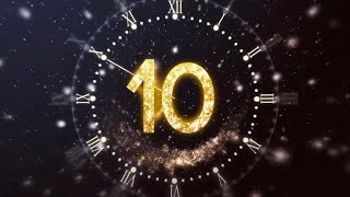 10 second NEW YEAR COUNTDOWN CLOCK 2023 VOICE amp SFX [upl. by Hermosa863]