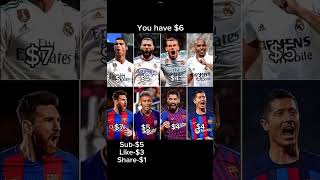 Pick your trio ronaldo messi neymar realmadrid trending funny barcelona viralshort [upl. by Dahlia]