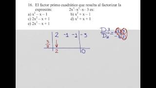 Factorización por divisores binomicos [upl. by Fessuoy]