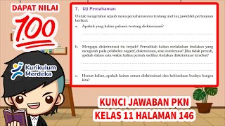 Kunci Jawaban PKN Kelas 11 Halaman 146 Uji Pemahaman Kurikulum Merdeka [upl. by Gnanmos]