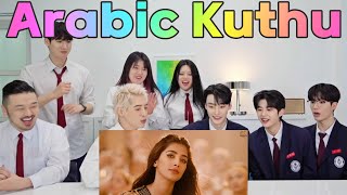 Kdrama actors reactions to watching their first Tamil MV😍Arabic Kuthu UNNAMEofficial [upl. by Okram]