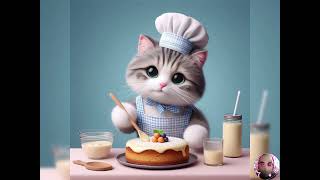 Whiskerlicious Cooking Cute Cats Mastering the Kitchen [upl. by Levona252]