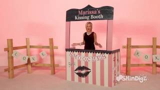 Custom Personalized Kissing Booth  Shindigz Party Supplies [upl. by Durand]