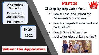 PGP 2022 How to label amp upload documents  How to SIGN amp SUBMIT the PGP application ELECTRONICALLY [upl. by Christianity]