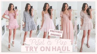 PETAL amp PUP TRY ON HAUL 2021  cutest SPRING DRESSES  discount code [upl. by Veedis229]