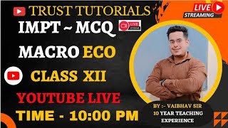 50 MACRO ECO MCQ CLASS 12TH [upl. by Capp]