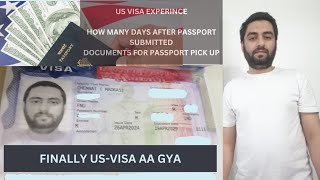 How I Get My US VISA 🇺🇸  passport visa status passport pickup time approval Time [upl. by Alexina]