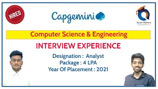 Capgemini Interview Experience  Analyst  4 LPA [upl. by Ettigdirb]