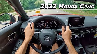 2022 Honda Civic Sport  Redefining Entry Level Refinement POV Binaural Audio [upl. by Enilav]