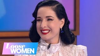 Queen of Burlesque Dita Von Teese Reveals How She Overcame Her Shyness  Loose Women [upl. by Ahcire24]