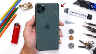 iPhone 11 Pro Max Durability Test  Back Glass Scratches [upl. by Snej]