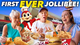 British Parents Try Jollibee For FIRST TIME in The Philippines [upl. by Powe]