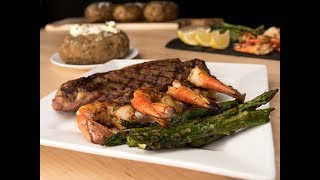 Grilled Surf amp Turf Shrimp Skewers and Sirloin Steak  CharBroil [upl. by Elyse]