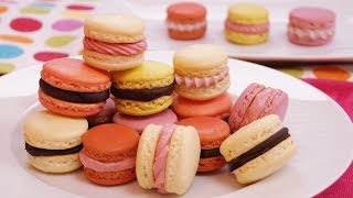 French Macarons Recipe How To Make French Macarons Step by Step Dishin With Di  135 [upl. by Euqcaj]