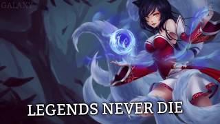 Nightcore ‒ Legends Never Die Lyrics [upl. by Annocahs772]