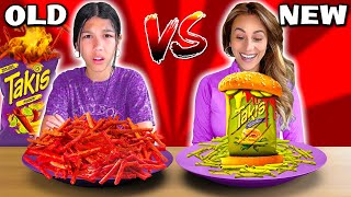 NEW VS OLD FOOD CHALLENGE  Familia Diamond [upl. by Nosreip]