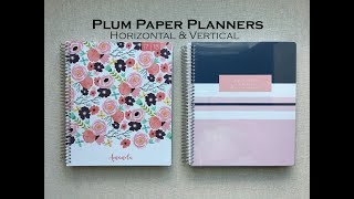 Plum Paper Planners  Horizontial Monochromatic vs Vertical Colorful [upl. by Eerazed875]