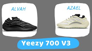 Yeezy 700 V3  Azael  Alvah amp Dark Glow  اعرف الفرق [upl. by Marcie562]