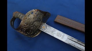 BackswordBladed Victorian Officers Sword By Wilkinson [upl. by Adnak]