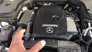 ADD OIL TO MercedesBenz GLCClass  HOW TO [upl. by Ojeibbob974]