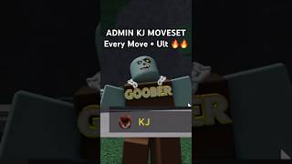 ADMIN KJ MOVESET SHOWCASE in The Strongest Battlegrounds ROBLOX shorts [upl. by Fredenburg447]