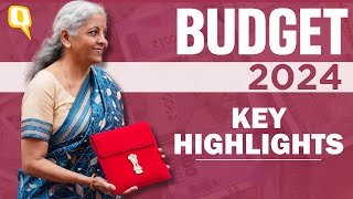 Garib Mahilayen Yuva Annadata Top Highlights From Budget 2024  The Quint [upl. by Dunc]