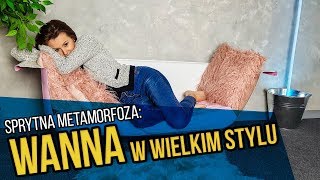 Kanapa ze starej wanny – jak z filmu   Niesamowita metamorfoza do salonu [upl. by Nevur]