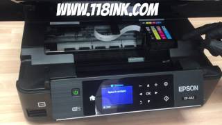 How to change the ink cartridges on an Epson xp442 printer [upl. by Akinor]