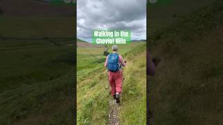 Hiking in the Cheviot range of hills on the Pennine Way scottishborders [upl. by Akibma]