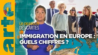 Immigration vers lEurope  un point sur les chiffres  Le dessous des cartes  Lessentiel  ARTE [upl. by Yawnoc]