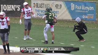 Bemidji State Football Highlights vs MSU Moorhead Nov 4 2023 [upl. by Teragram]