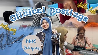 MBBS 2nd year 🩺 medicine posting skills lab suturing training  medical students  college vlog [upl. by Fulcher]