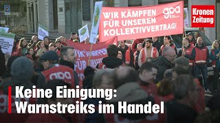 Keine Einigung Warnstreiks im Handel  kronetv NEWS [upl. by Ened]