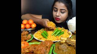 ASMR EATING SPICY EGG CURRY🔥 VEG BRIYANI  shorts mukbangnasmreating mukbangasmr asmr [upl. by Jameson624]