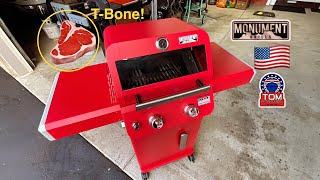 Monument Mesa 200R Gas Grill  TBone Steak  Perfect [upl. by Lectra]