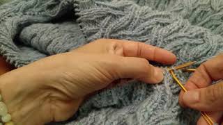 Invisible shoulder seam in knit and purl  grafting for Koivu [upl. by Eldon709]