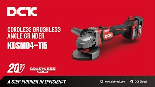 DCK cordless lithiumion angle grinder KDSM04115 [upl. by Anehc]