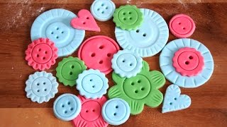 How to make Fondant Buttons for Cake Decorating [upl. by Attirehs]