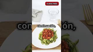 Espaguetis Saludables en 10 Minutos 🍅✨ diabetes comidasaludable [upl. by Xylina]