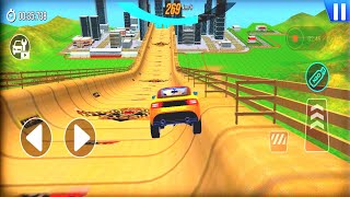 Mega Ramp Car Sport Racing Desert Area Impossible 3D Stunts Race Master  Android GamePlay Part 2 [upl. by Etnahsa]