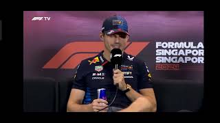 Drivers Press Conference Singapore Max Verstappen [upl. by Hyps]