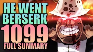 HE WENT BERSERK Full Summary  One Piece Chapter 1099 Spoilers [upl. by Spalding799]