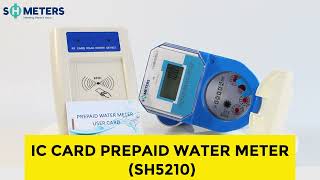 IC CARD PREPAID WATER METER SH5210prepaidwatermeter [upl. by Amsa]