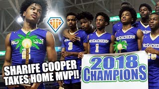 Sharife Cooper TAKES HOME MVP of 2018 City of Palms  McEachern REMAINS UNDEFEATED [upl. by Naiva]