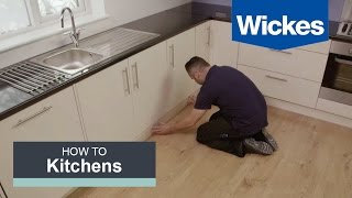 How to Fit a Kitchen Plinth Pelmet and Cornice with Wickes [upl. by Barnebas428]